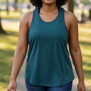 ✨Ictive Teal Athletic Tank Top Racerback Workout Gym Sleeveless - Small